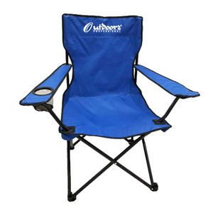 Sillon Director Plegable Con Funda Y Apoya Vaso Outdoors 1003 Azul