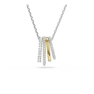 Colgante Swarovski Hyperbola Tallas mixtas Blanco con combinación de acabados metálicos