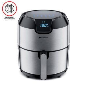 Freidora De Aire Easy Fry Digital Acero Inoxidable Moulinex Ez401d10