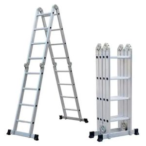 Escalera Multifunción 4 X 4 Escalones Aluminio Garden Life Te1700