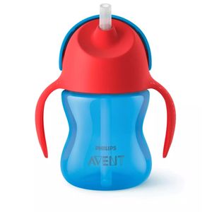 Vaso Straw Cup 200Ml, Avent , Azul & Rojo SCF796/01
