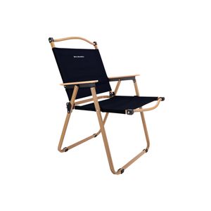 Silla de camping grande plegable color negro x 4