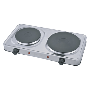 Anafe eléctrico Bynox 2 hornallas acero inox. y 5 niveles potencia CI-ANFE25-AI