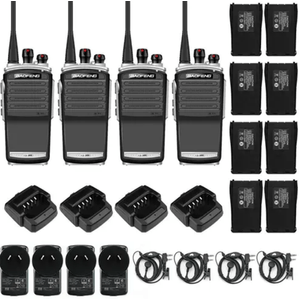 Handy Baofeng KS-305 Profesional Kit x4 5w Hasta 10km + 8 Baterías y 4 Manos Libres