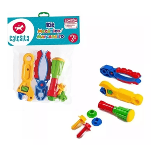 Set De Herramientas Plasticas Mecánico Calesita 460
