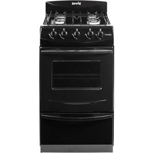 Cocina Gas Natural ESCORIAL CANDOR S2 4 Hornallas 51 CM Negro