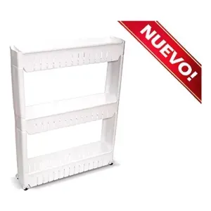 Carro Organizador Slim Con Ruedas X 3 Estantes Colombraro