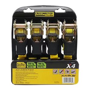 Crique Tensor Crossmaster Suncho Traca 5 Metros X 25 Mm 4 Un Con Crique