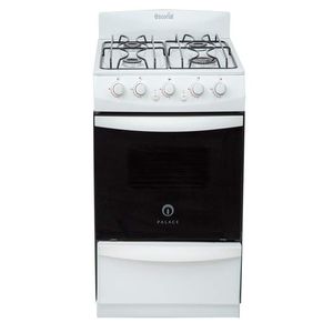 Cocina Escorial Palace A Gas 4 Hornallas Puerta Visor Blanca