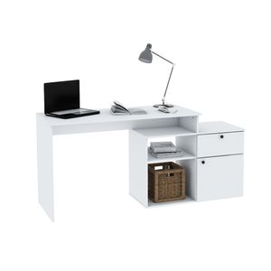 Escritorio Centro Estant Milan Blanco Melamina Ancho 168cm