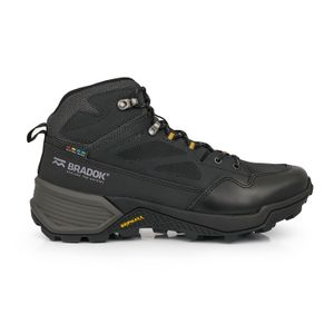 BORCEGO HAKA NEGRO BOTA CUERO TREKKING HOMBRE