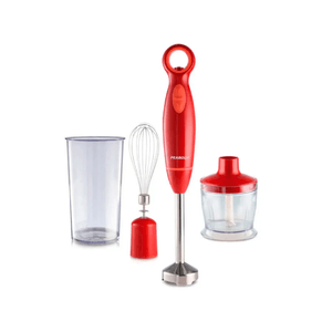 LICUADORA DE MANO PEABODY CON ACCESORIO PICADOR 600W ROJA