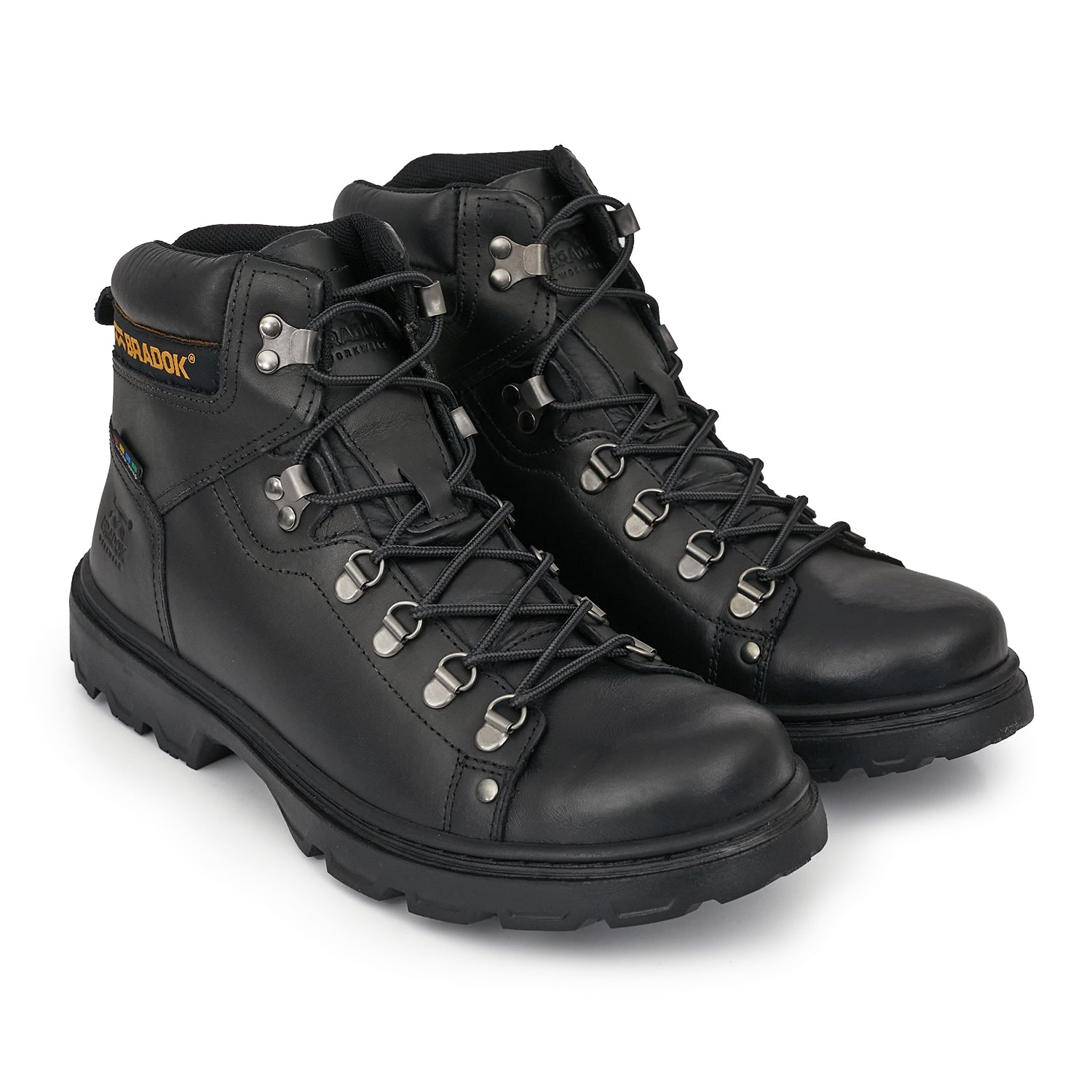 BORCEGO WORK NEGRO BOTA CUERO HOMBRE TREKKING Provincia Compras