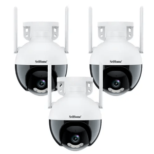 Kit x3 de Cámaras  de Seguridad IP SriHome SH045 2MP Wifi-LAN Vision Nocturna