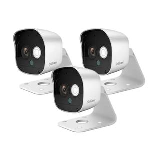 Kit x3 de Cámaras de Seguridad SriHome IP 3MP Audio Bidireccional