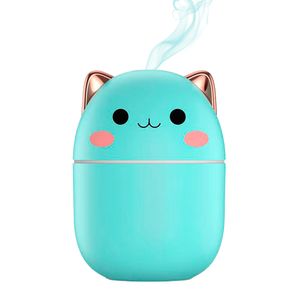 Humidificador Aromático Verde Gadnic Gatito LED 250ml