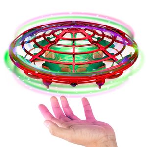 Drone Mini Ufo Rojo Gadnic Interactivo De Inducción Con Control Luz Led