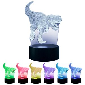 Lámpara Nocturna Gadnic Dinosaurio 3D 16 Tonos