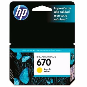 Cartucho de Tinta HP 670 CZ116AL AMARILLO original 3525 4615