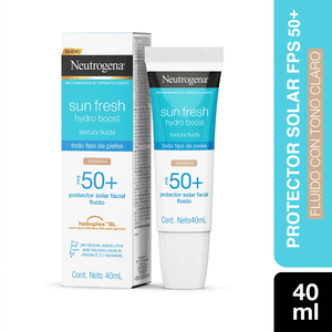 Protector Solar Neutrogena Hydro Boost Tono Claro FPS50 x40ml