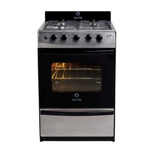 Cocina A Gas Escorial Master Style Inox 4 Hornallas De 56 Cm