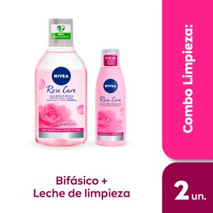 Kit Rose Care: Agua Micelar Bifásica + Leche y Tónico Micelar 2 En 1