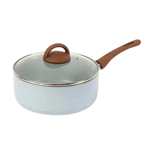 Cacerola Feuer c/Mango Antiadherente Jena 22 cm Inducción Celeste