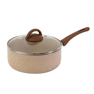 Cacerola Feuer c/Mango Antiadherente Jena 22 cm Inducción Beige