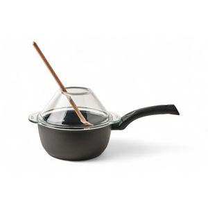 Cacerola C/Mango Tapa Vidrio 20cm Tvs Gli Speciali Inducción