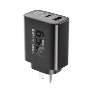Cargador de Pared Gan Foxbox Mega 65W con Cable Round Pro Type C