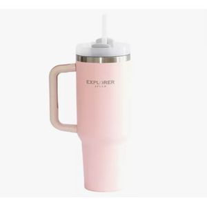 Vaso Termico Quencher 1,18 Litros Explorer Apolo Acero Rosa