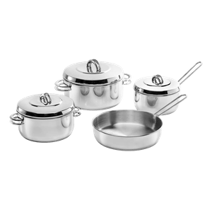 Set Bateria De Cocina Gamuza Master Ware Acero Inoxidable