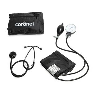 Tensiómetro Aneroide Superior C/ Estetoscopio Coronet Negro