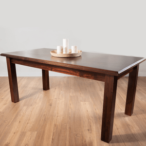 MESA MOBILIA DE MADERA SILVIA TONO CASTAÑO 1.80mts
