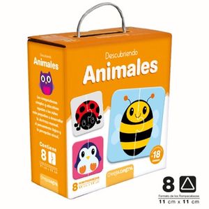 Juego Rompecabezas Infantil  Descubrimos ANIMALES (Romp. - 8 pares) - Juguete