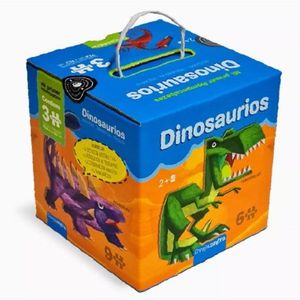 Juego Rompecabezas Infantil Dinosaurios (3 Romp. de dificultad creciente 6, 9, 12 piezas) - Juguete