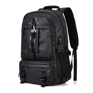 Mochila Expansible Negra Gadnic De Viaje Impermeable 40L