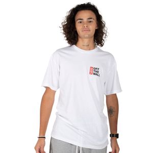 Remera Vans Off The Wall Classic Hombre Moda Blanco