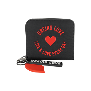 Billetera De Mujer Dama Oreiro Love Cuero Pu Con Llavero Compacta 27886