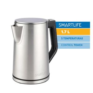 Pava Electrica Digital Con Jarra De Acero Inoxidable Smartlife Sl-Ekd1520