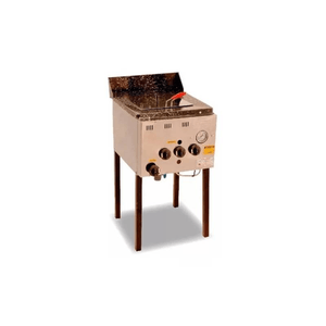Freidora Calabro - A Gas Inox Bacha 18 Lts 1 Canasto