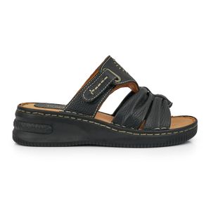 CHINELA DARWIN NEGRA SANDALIA MUJER CUERO ZAPATO
