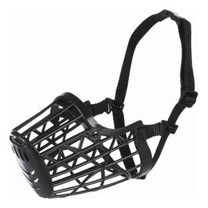 Bozal Canasta De Plástico Trixie Talle S 18 Cm Con Cinta Adiestramiento