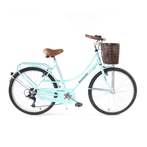 Bicicleta Bassano Florencia Vintage Retro Dama 7 Vel R26 Verde