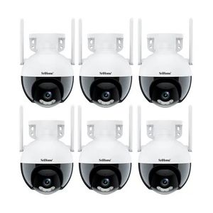 Kit x6 de Cámaras de Seguridad IP SriHome 2MP Wifi Vision Nocturna Color