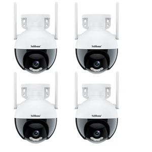 Kit x4 de Cámaras de Seguridad IP SriHome 2MP Wifi-LAN Audio Bidireccional