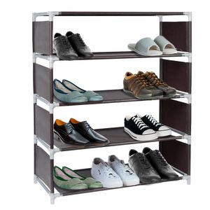 Organizador De Zapatos Marrón Gadnic de Tela