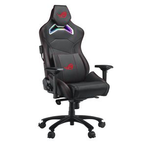 Silla Gamer Asus Rog Chariot Sl300c Negra Cuero Sintético