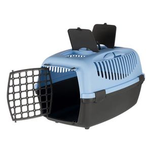 Jaula Transportadora Perro Gato Trixie Capri 3 12 Kg Celeste