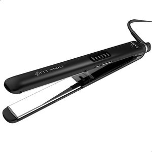Planchita De Pelo Gama Titanio Cp14 Led 4d Negra Lh